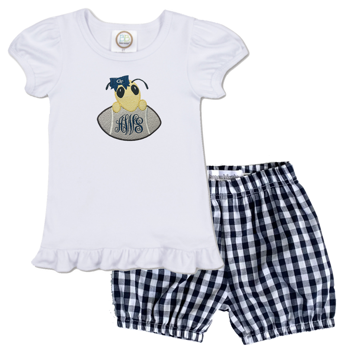 Georgia Tech shorts outfit - girls