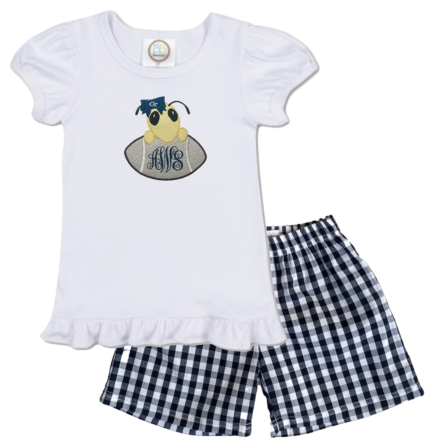 Georgia Tech shorts outfit - girls