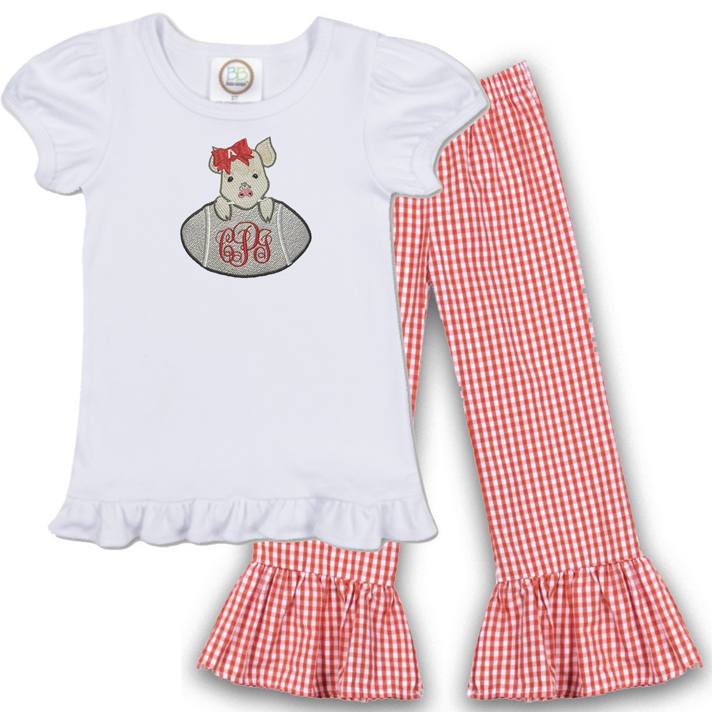 Arkansas - girls football short sleeve