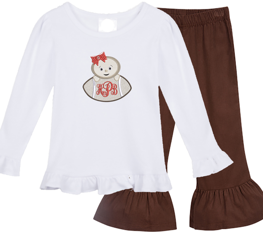 Ohio State outfit corduroy - girls