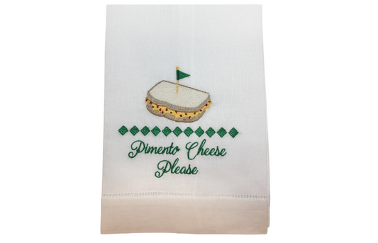 Pimento Cheese, Please! Linen Guest towel