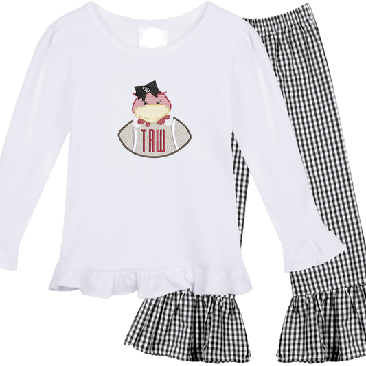 South Carolina outfit gingham - girls
