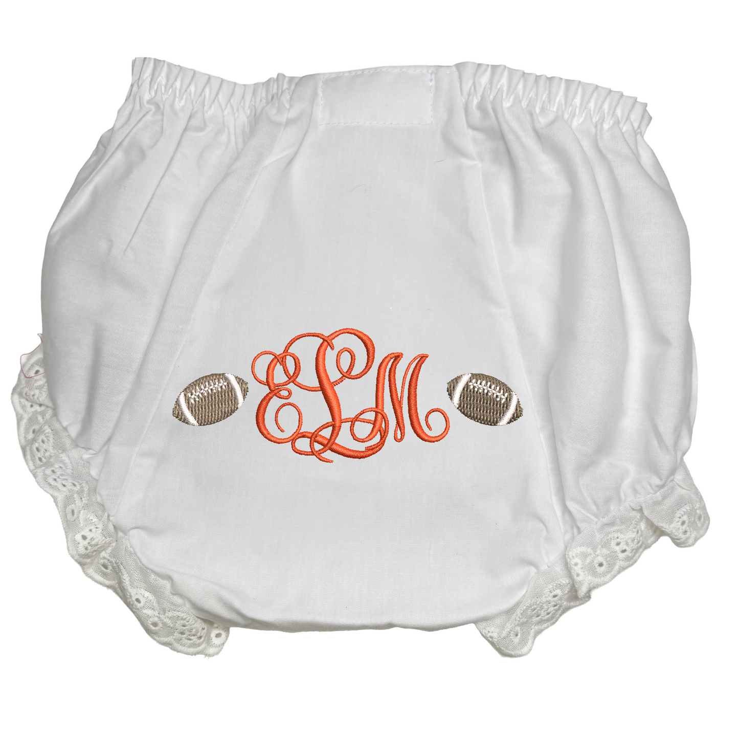 Bloomers - orange monogram