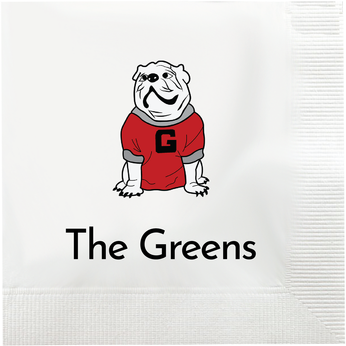 Custom UGA cocktail napkins set - paper