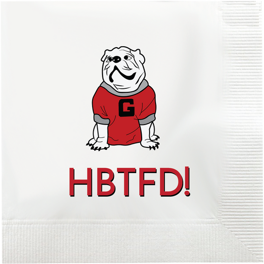UGA HBTFD! cocktail napkins set - paper