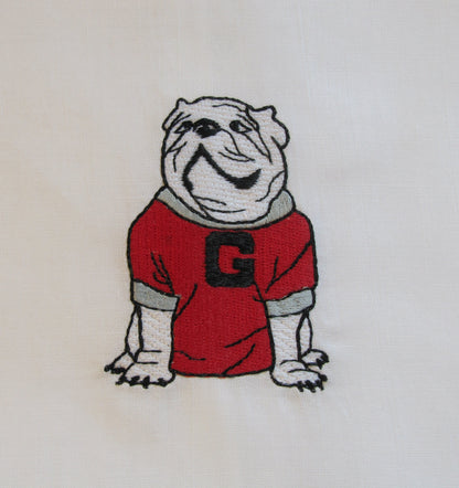 UGA cocktail napkins black border set of 4 - all Dawgs need these!