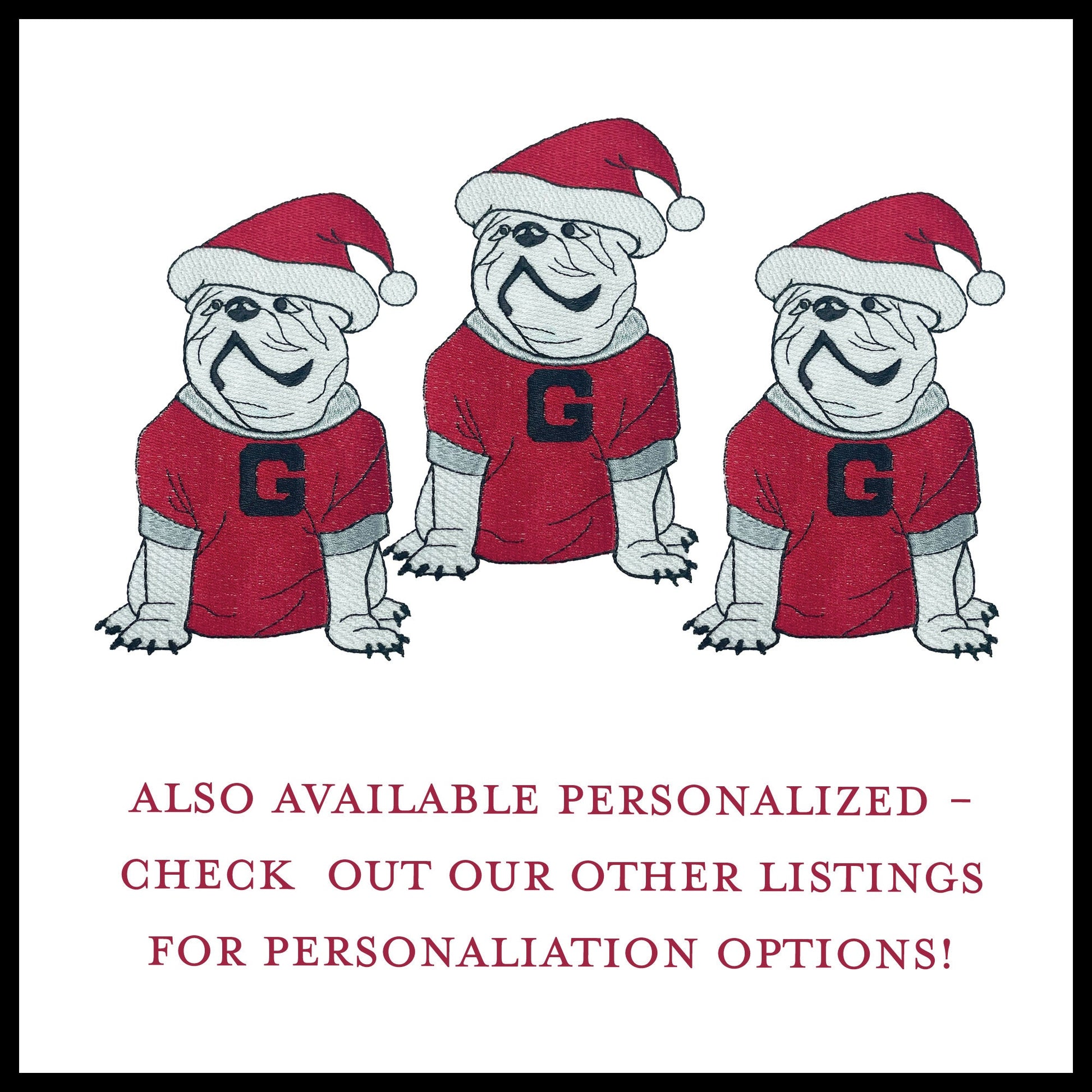 UGA Christmas Kitchen Towel