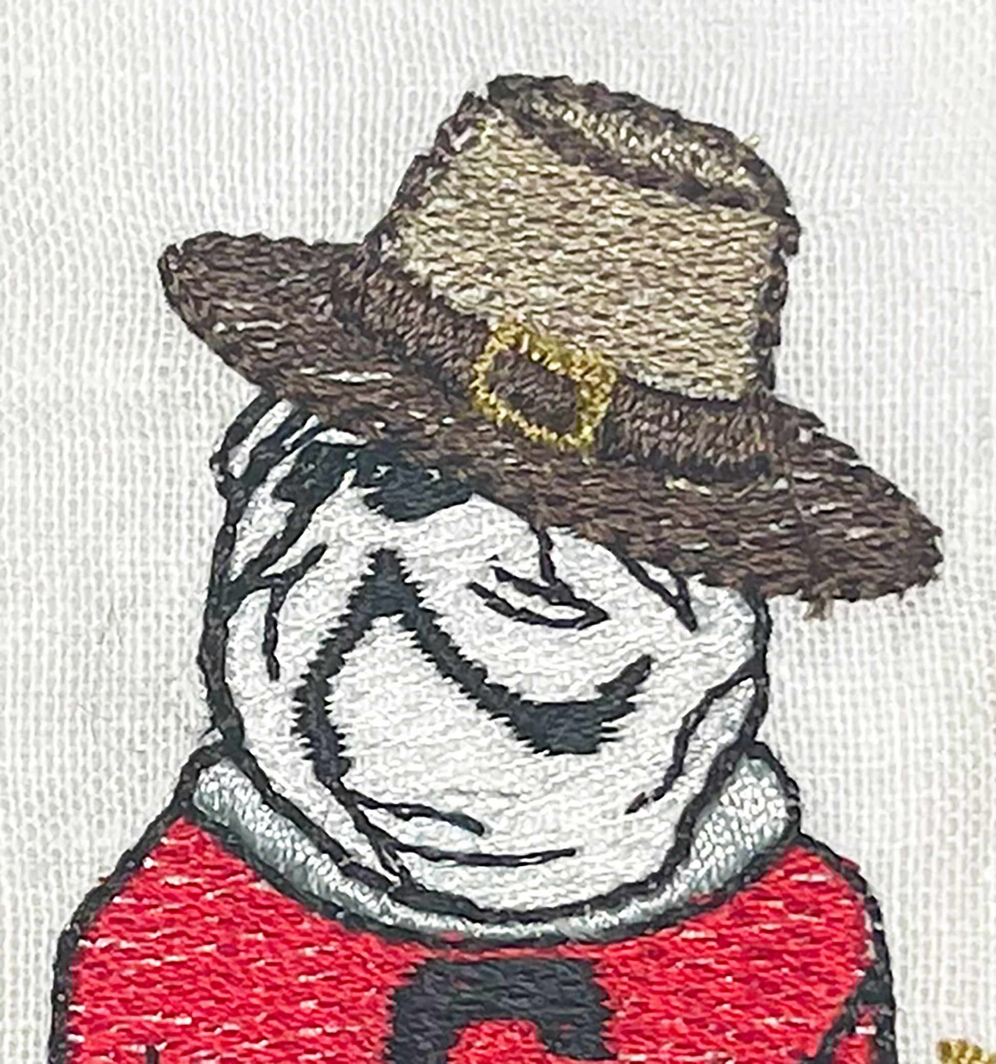 UGA Thanksgiving cocktail napkins red border set of 4 - all Dawgs need these!