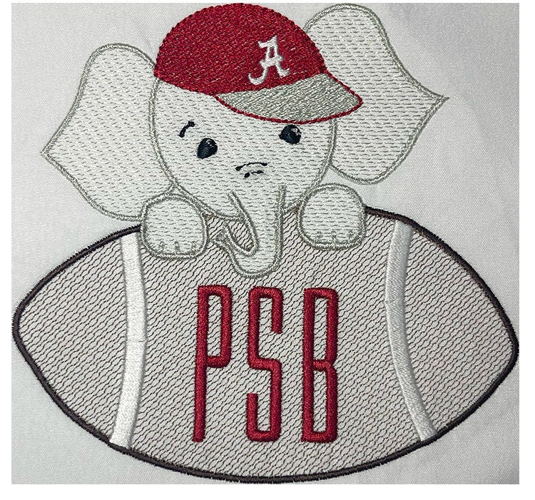 Baby Elephant Football boys' long sleeve outfit with gingham pants