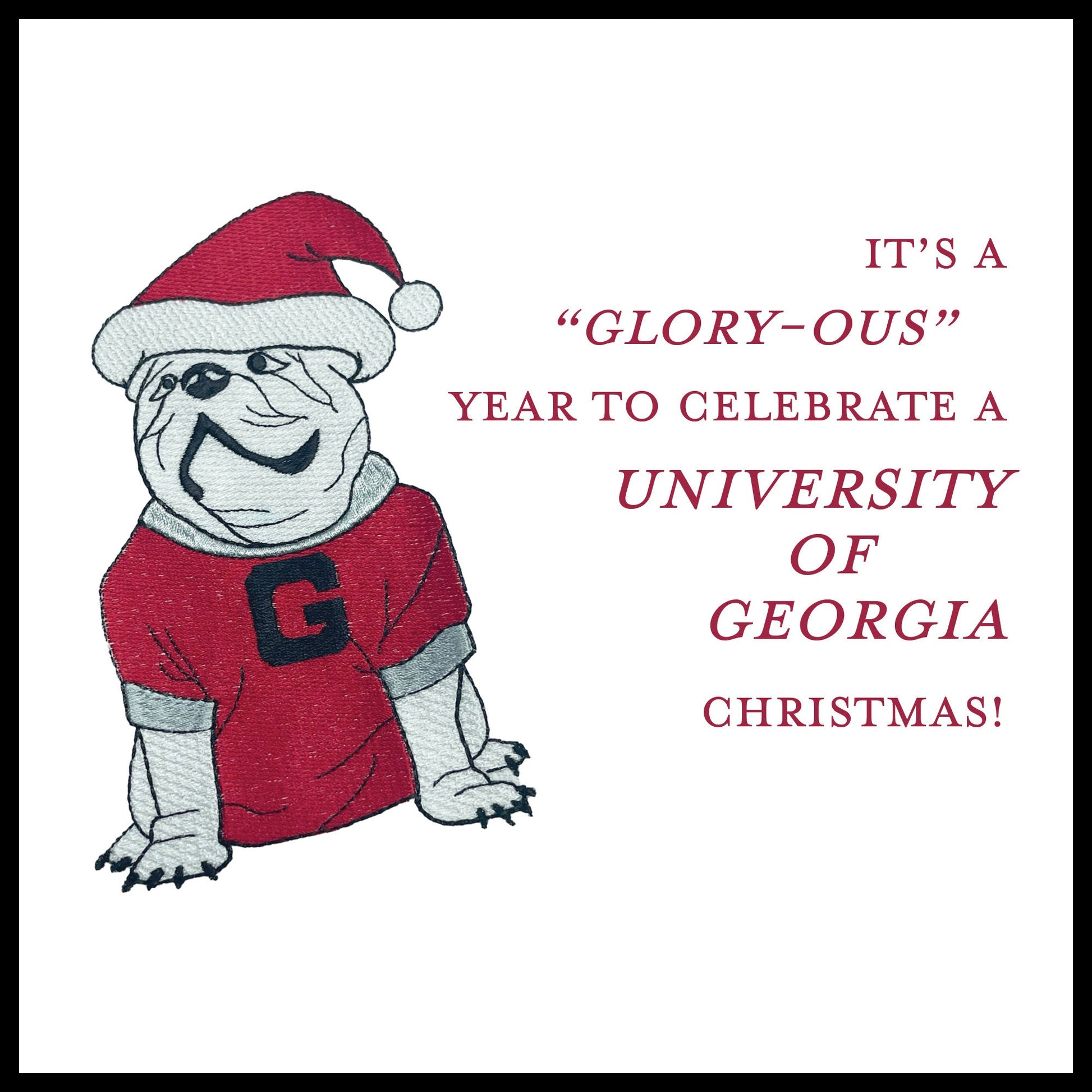Christmas UGA Kitchen Towel