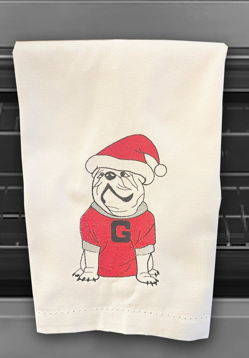 UGA Christmas Kitchen Towel