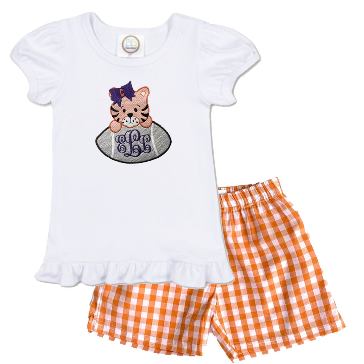 Baby Tiger - girls short sleeve outfit