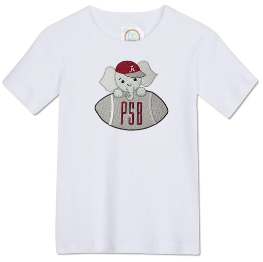 Baby Elephant Football boys' outfit grey gingham shorts