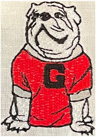 Bulldog boys' outfit golf shirt and gingham pants