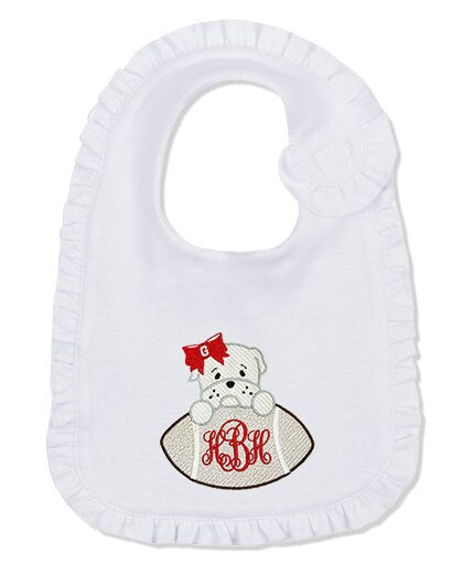 UGA baby girl embroidered bib, burpcloth and blanket set - personalized SEC babies