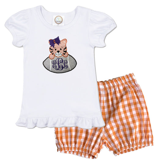 Baby Tiger - girls short sleeve outfit