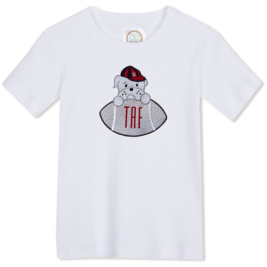 SEC Babies - UGA embroidered boys' outfit black gingham shorts