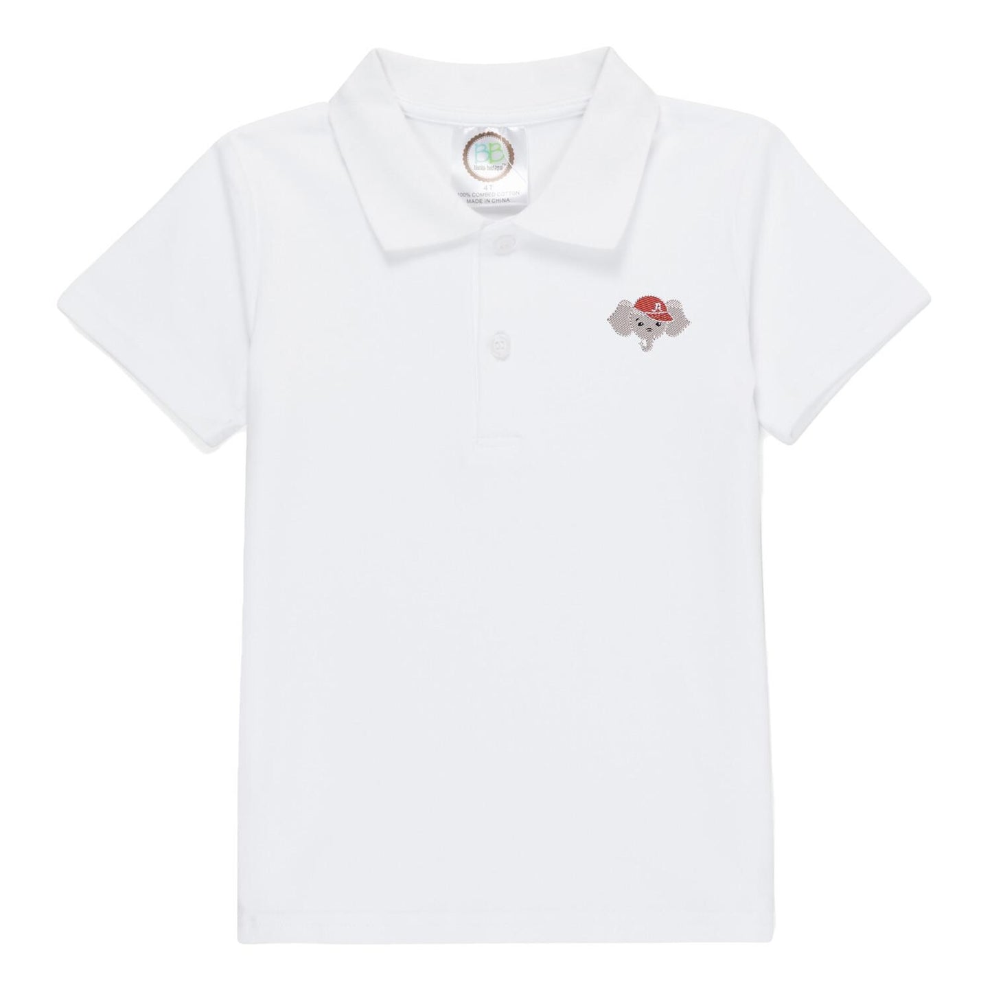 Football Elephant boys' outfit golf shirt and gingham shorts