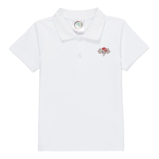 Football Elephant boys' outfit golf shirt and gingham shorts