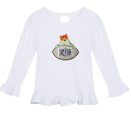 Florida girls' outfit long sleeve corduroy pants