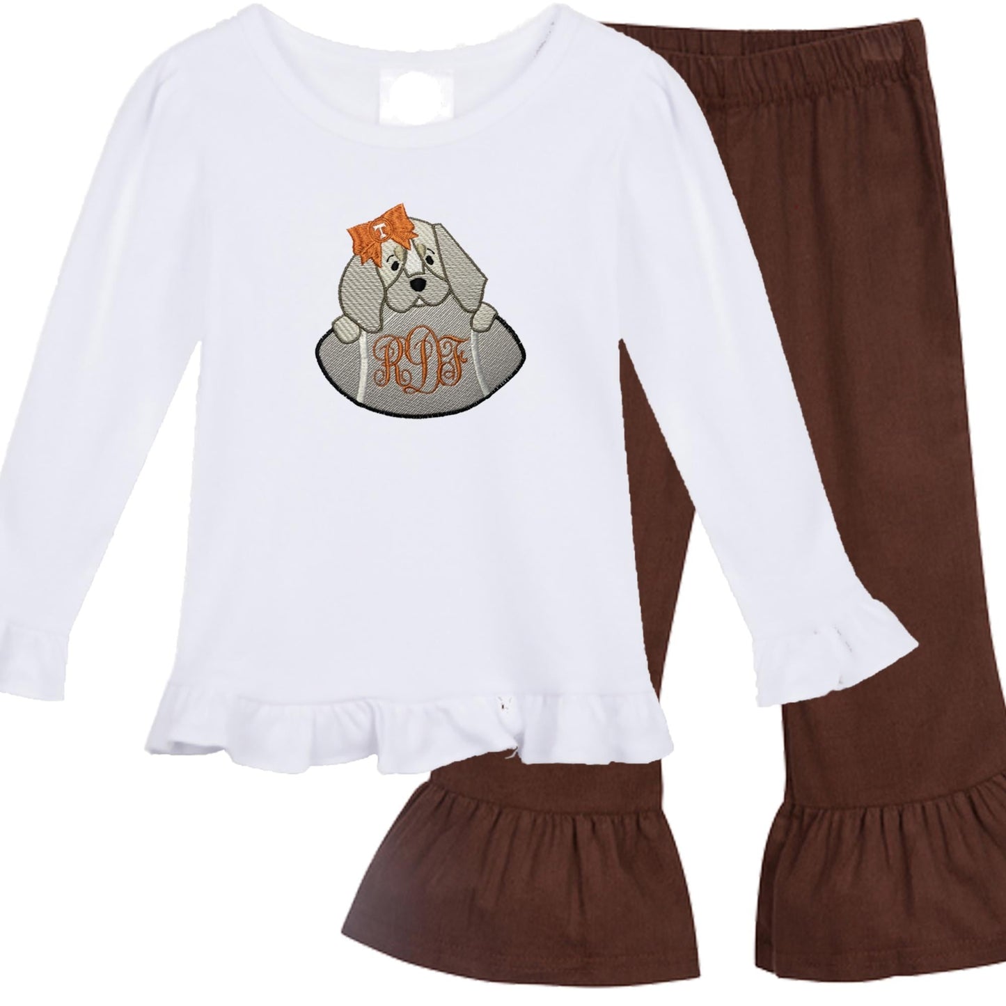 Tennessee girls' outfit long sleeve corduroy pants