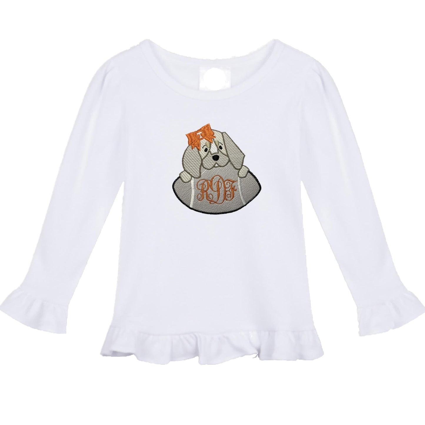 Tennessee girls' outfit long sleeve gingham pants