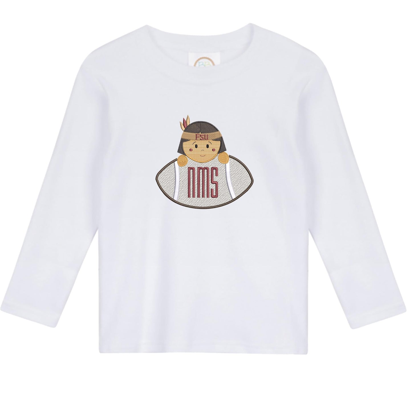 FSU boys' long sleeve outfit with gingham pants