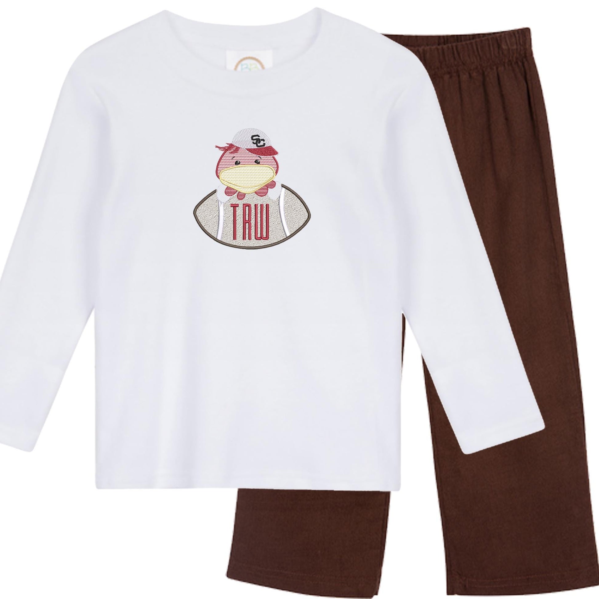 South Carolina boys' long sleeve outfit with corduroy pants