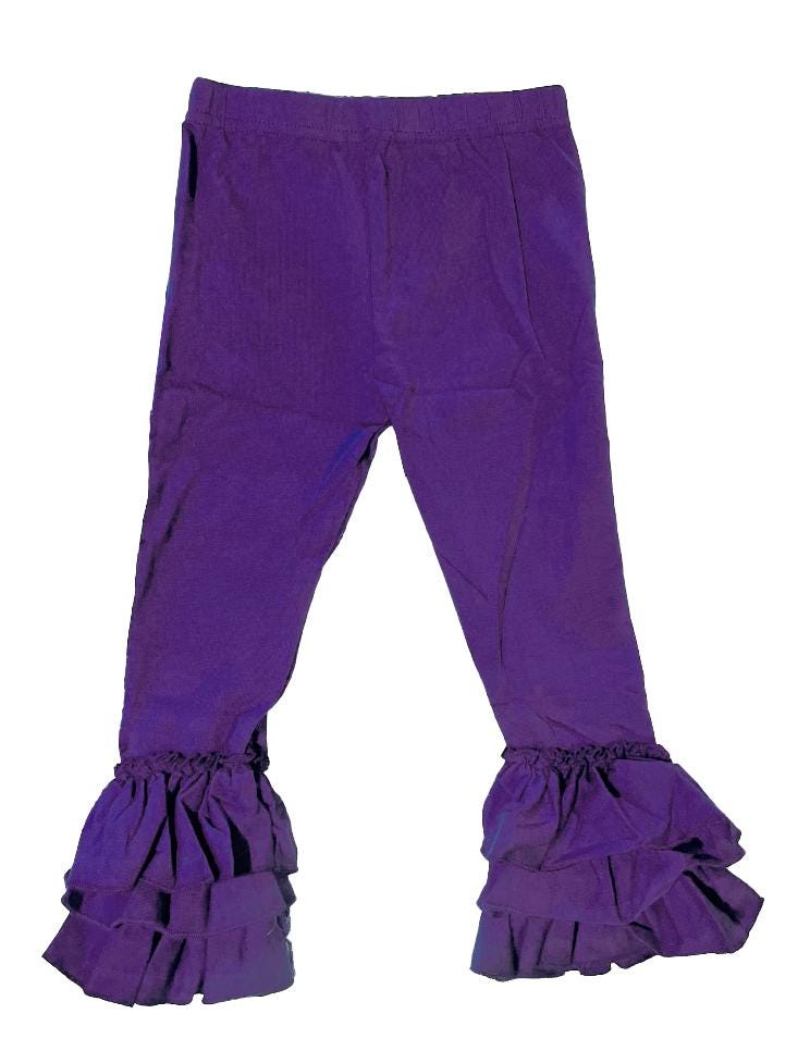 LSU girls' outfit long sleeve gingham pants
