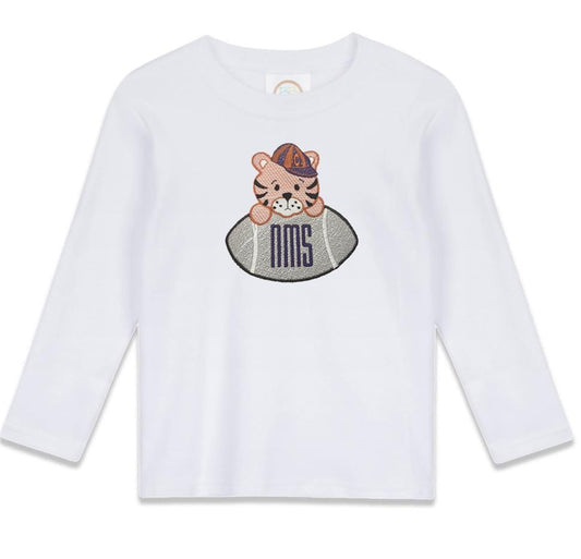 Clemson boys' long sleeve outfit with gingham pants