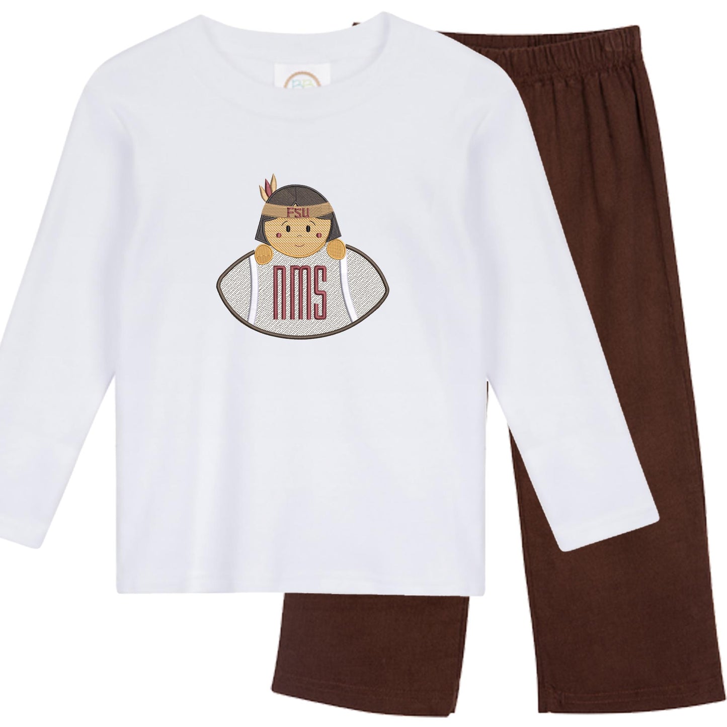 FSU boys' long sleeve outfit with corduroy pants
