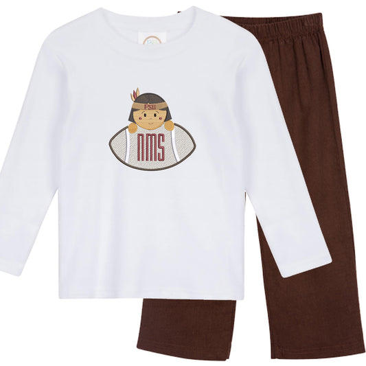 FSU boys' long sleeve outfit with corduroy pants