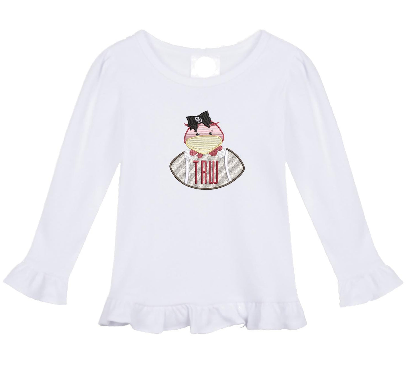 South Carolina girls' outfit long sleeve gingham pants