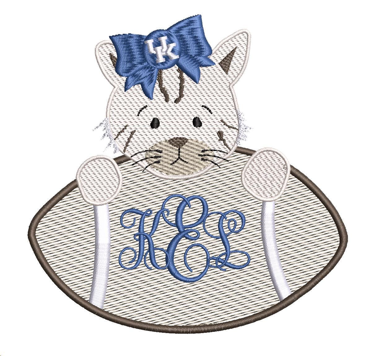 Kentucky girls' outfit long sleeve gingham pants