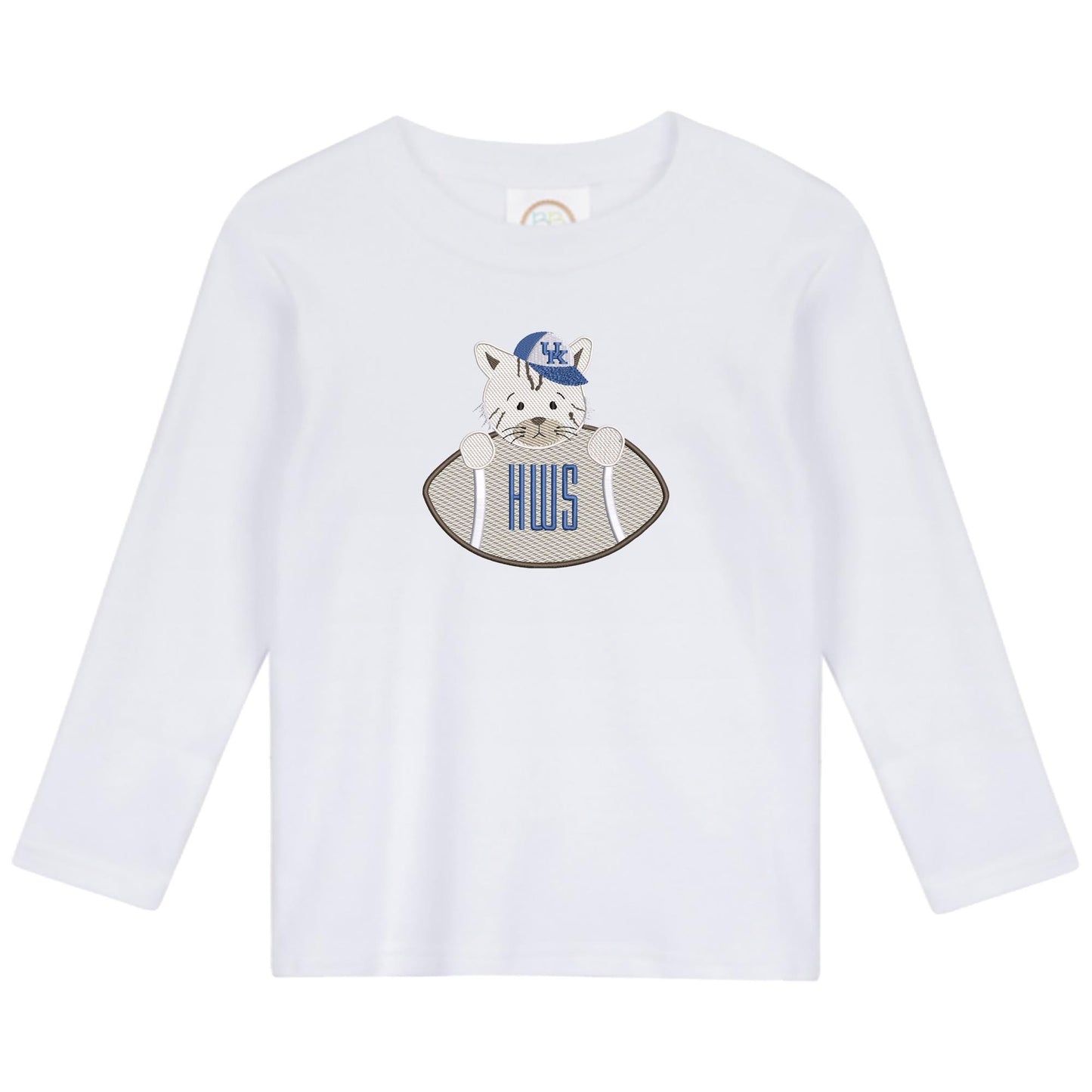 Kentucky boys' long sleeve outfit with gingham pants