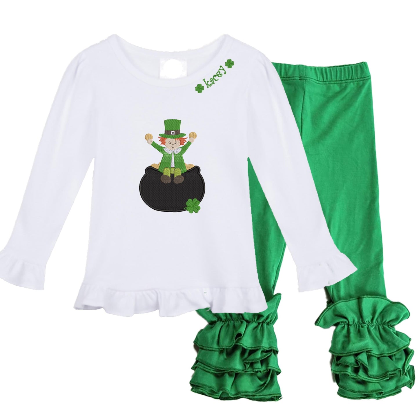 St. Patrick's Day girls' outfit long
