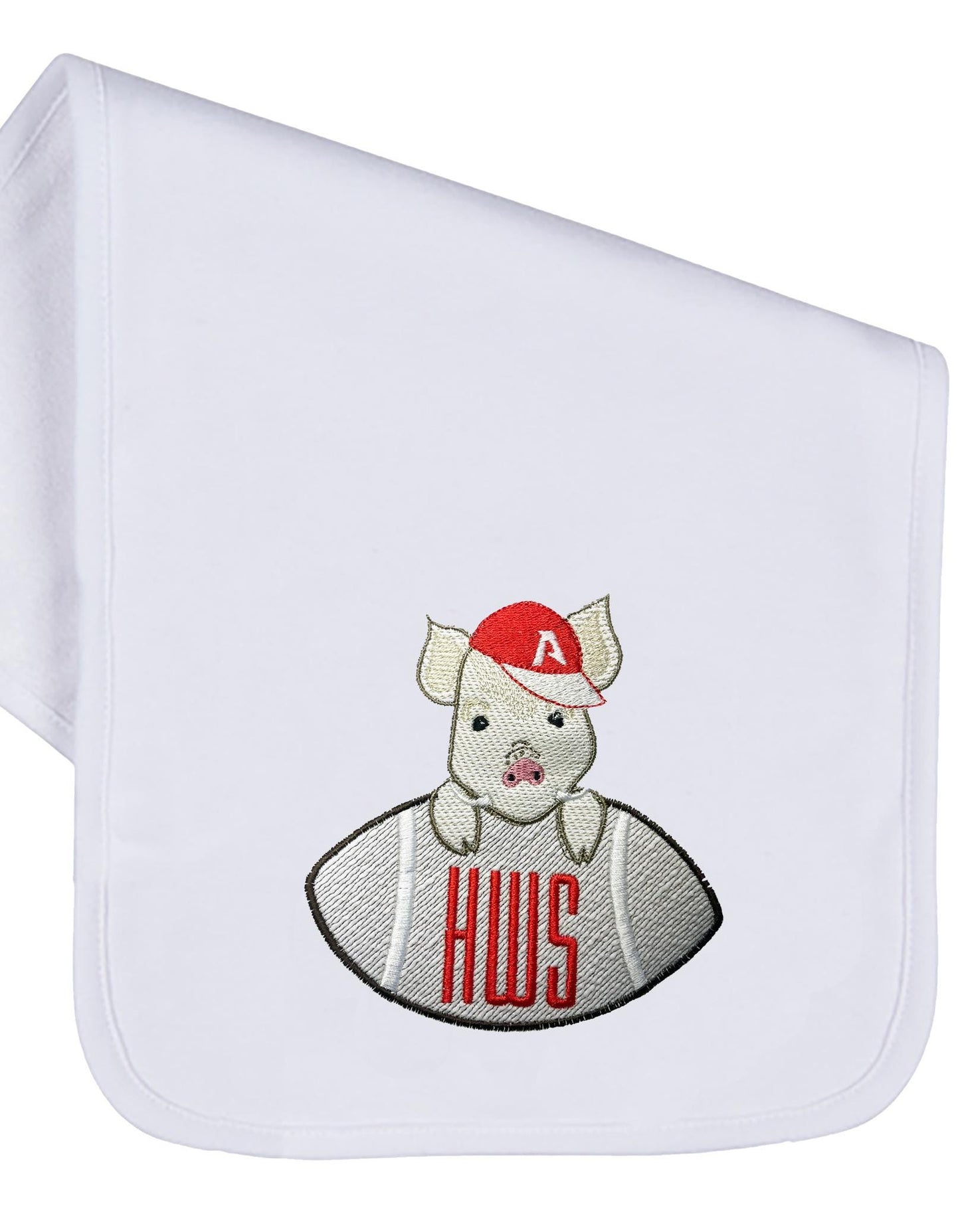 Arkansas embroidered bib, burpcloth and blanket set - personalized