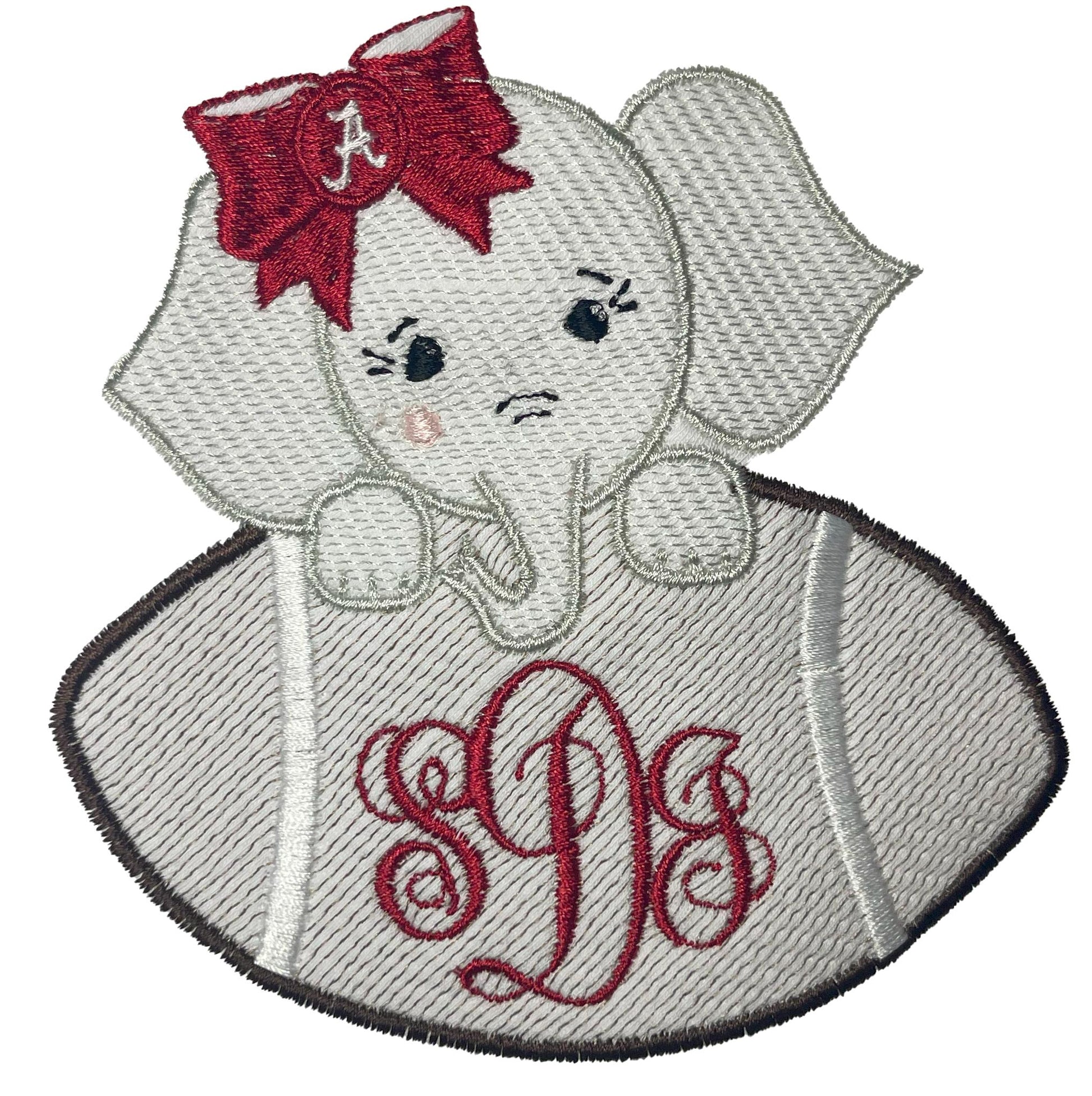 Alabama baby girl embroidered bib, burpcloth and blanket set - personalized