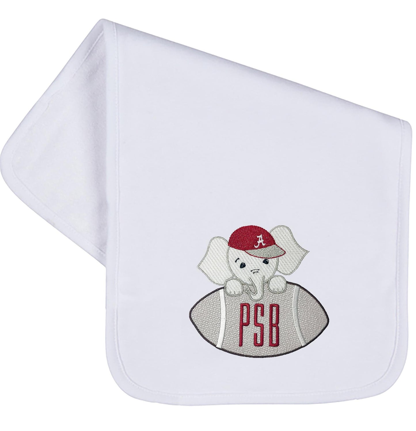 Alabama embroidered bib, burpcloth and blanket set - personalized