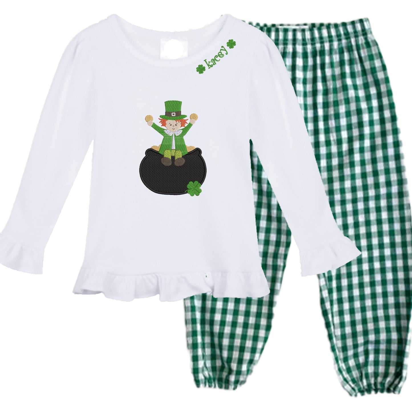St. Patrick's Day girls' outfit long