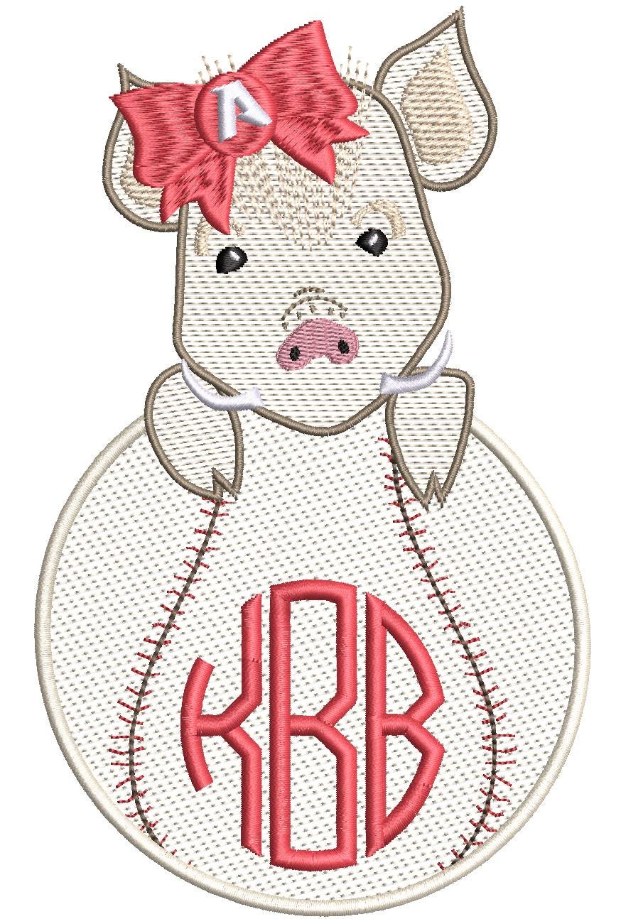 Baby Razorback - girls Baseball hoodie