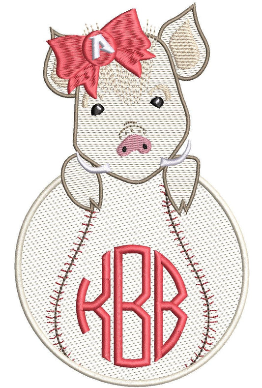 Baby Razorback - girls Baseball hoodie