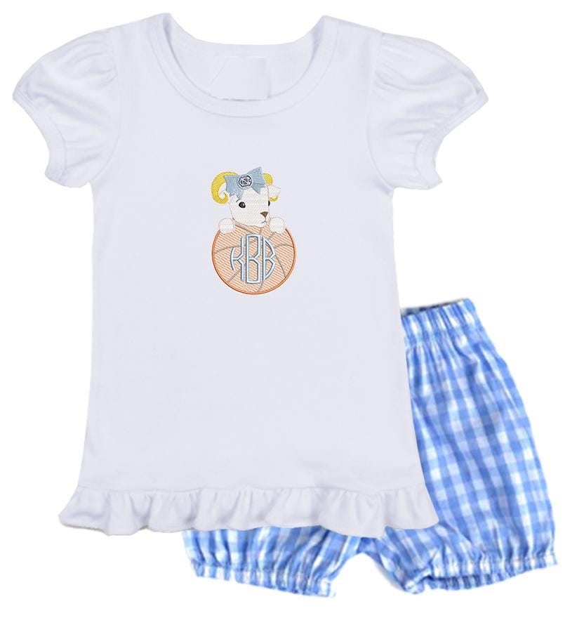 Baby Ram Basketball girls' outfit short sleeve
