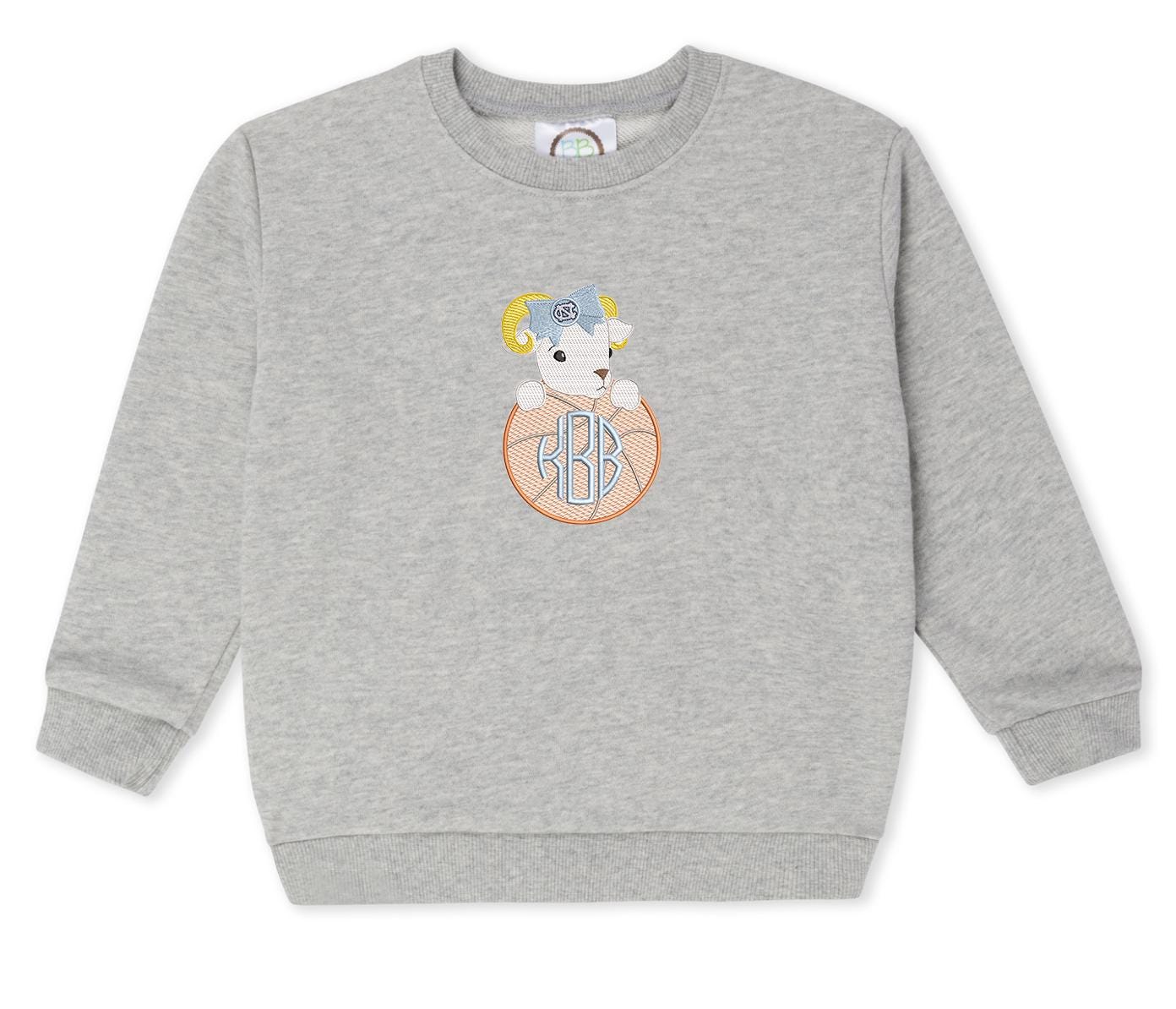 UNC Basketball girls' sweatshirt