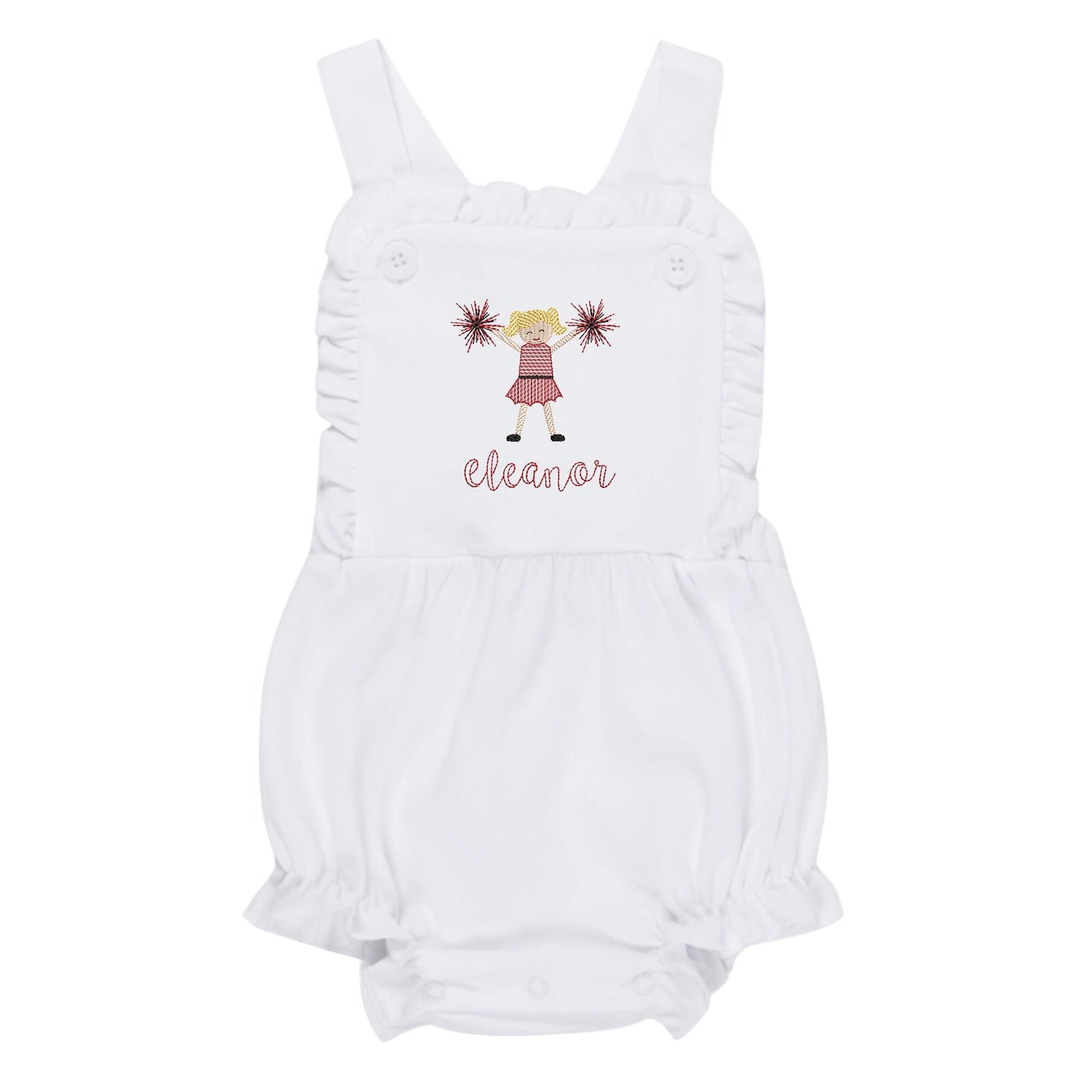 Baby girl sunsuit - cheerleader