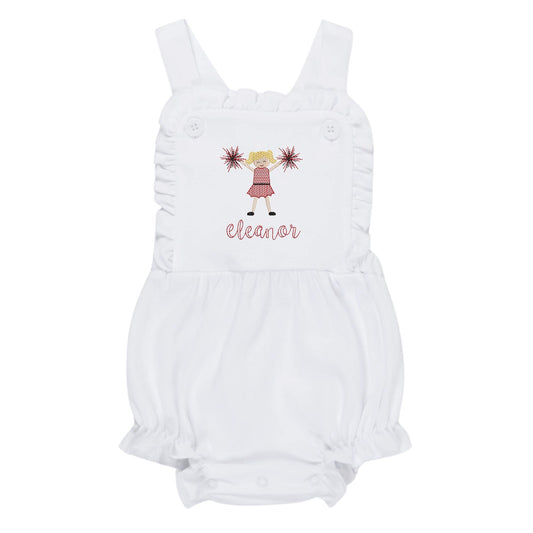 Baby girl sunsuit - cheerleader
