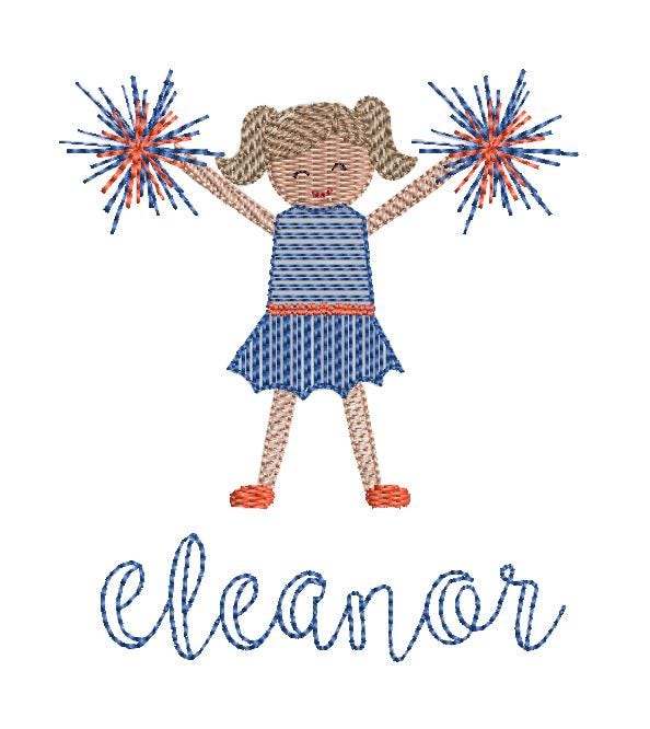 Baby girl sunsuit - cheerleader