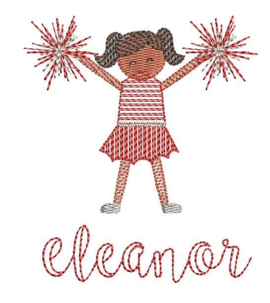 Baby girl sunsuit - cheerleader