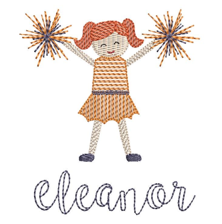 Baby girl sunsuit - cheerleader