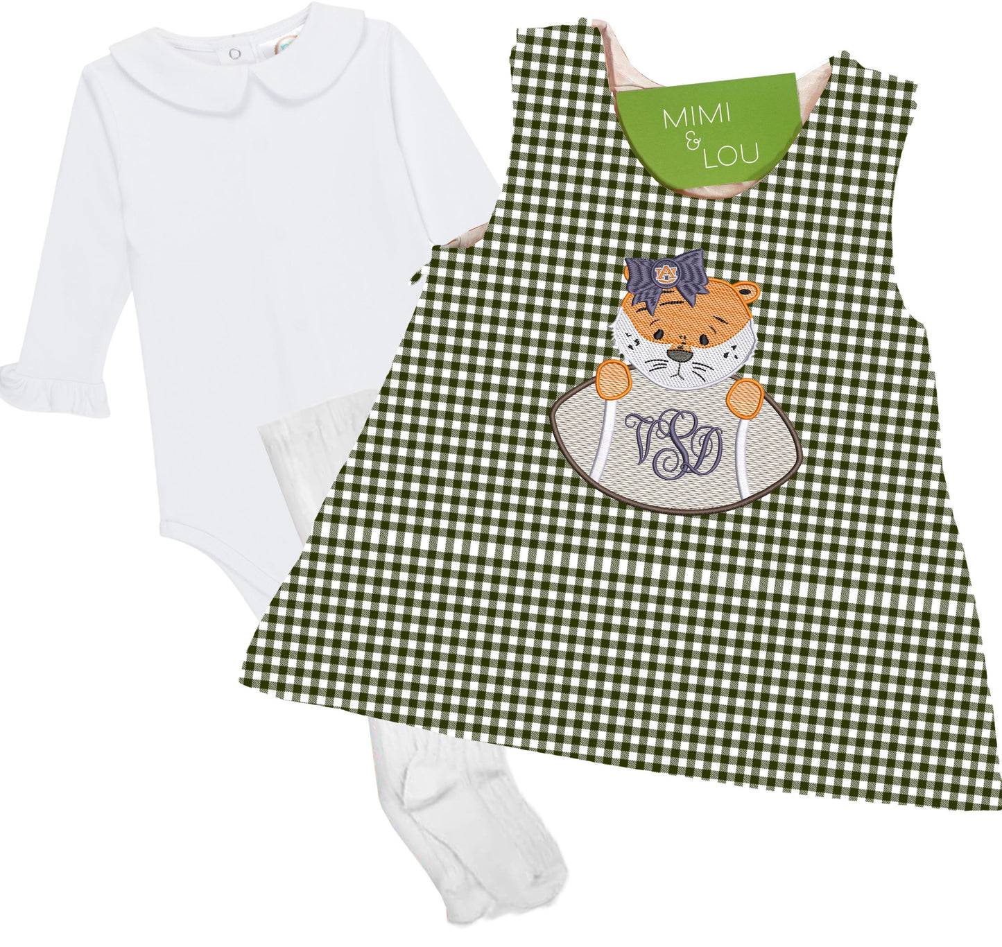 Tiger Cub girls gingham dress